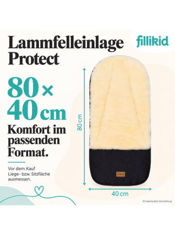 fillikid Lammfelleinlage 73x33 Exklusiv in Protect Natur