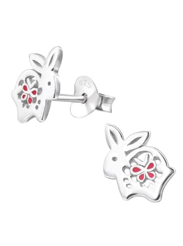 schmuck23 Silber-Ohrringe 925 Hase 0,7 cm x 0,8 cm