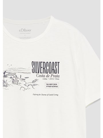s.Oliver T-Shirt in 02D1_creme