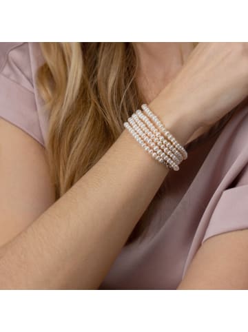 Ailoria MOE Armband-Halskette Silber/weiße Perle in weiß