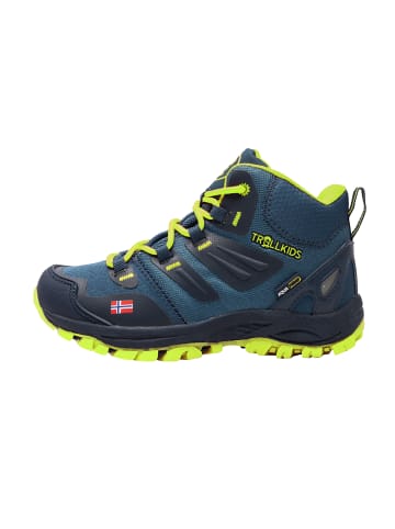 Trollkids Wanderschuh "Rondane" in Marineblau / Limette