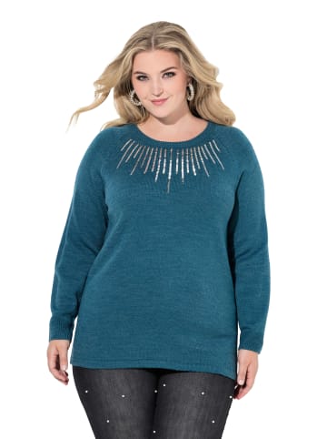 MIAMODA Pullover in dunkles petrol