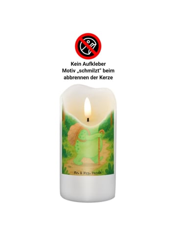 Mr. & Mrs. Panda Kerze Mit Spruch Schildkröte Wanderer Design oh... in Weiß