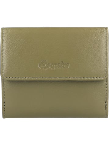 Esquire Peru Geldbörse RFID Leder 10 cm in olive