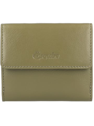 Esquire Peru Geldbörse RFID Leder 10 cm in olive