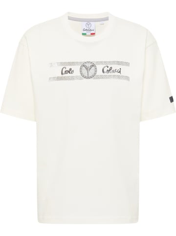 Carlo Colucci T-Shirt Di Pastena in Weiß