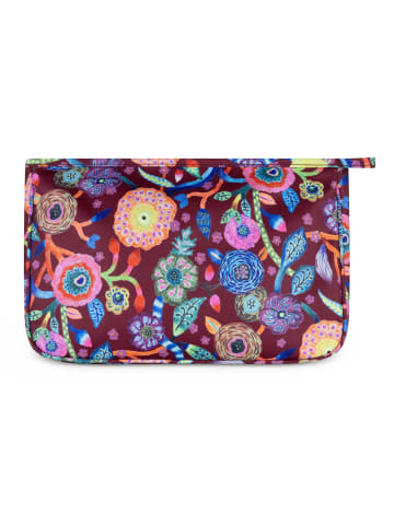 Oilily Pieternella stripe Kosmetiktasche 28 cm in tawny port