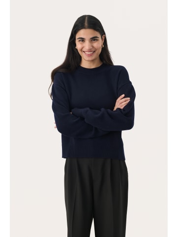 PART TWO Strickpullover MariaPW Lockere Passform in Dark Navy