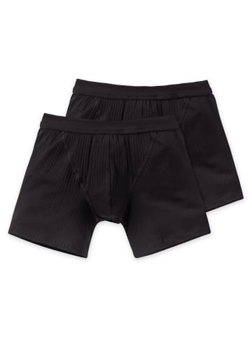 Schiesser Boxershort 2er Pack in Schwarz