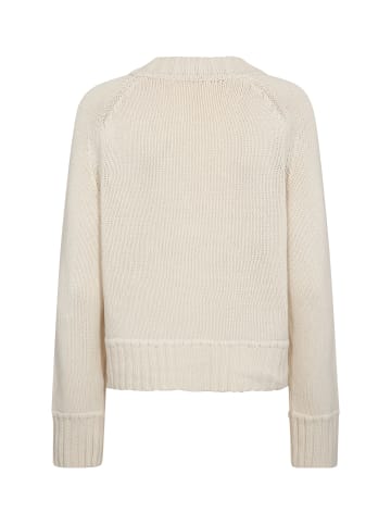 Mos Mosh MMRola Bine V-Neck Knit Cardigan in Ecru