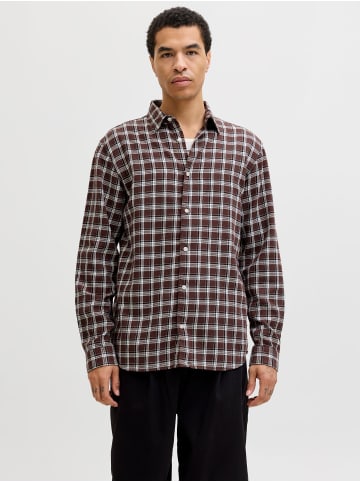 Jack & Jones Karohemd in Deep Mahogany