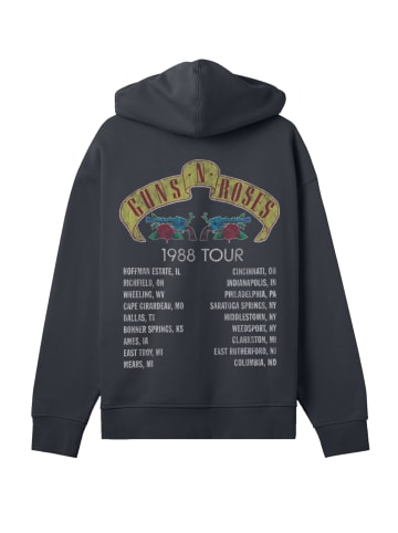 F4NT4STIC Hoodie Guns N' Roses Skull Rock Band Merch in off black