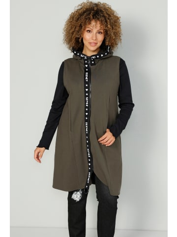 MIAMODA Sweatjacke in khaki