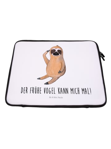 Mr. & Mrs. Panda Notebook Tasche Faultier Vogel mit Spruch in Weiß