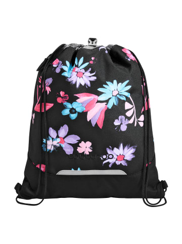 Coocazoo Sportbeutel "Floral Artnight" in Schwarz/Rosa