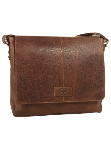 Bodenschatz Umhängetasche echt Leder in cognac