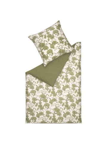Schöner Wohnen Kollektion Satin Bettwäsche ORCHID in Grün