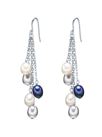 Valero Pearls Ohrringe aus Sterling Silber mit Süßwasser-Zuchtperle in silber
