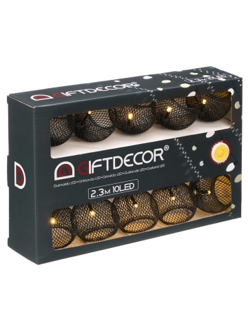 GIFTDECOR Lichterkette in schwarz