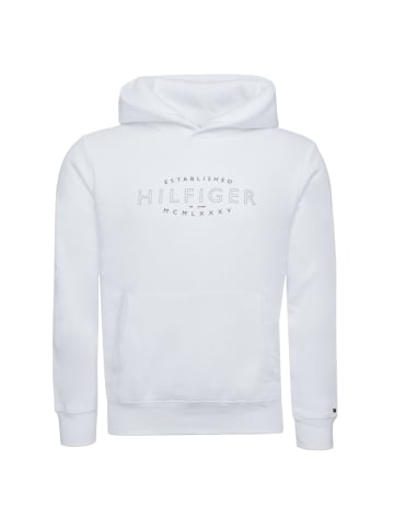 Tommy Hilfiger Kapuzenpullover Hilfiger Curve Logo in weiss