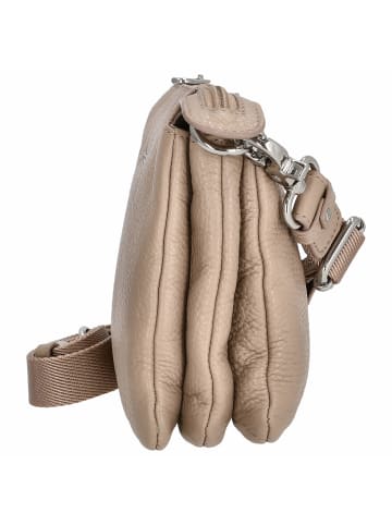 Mandarina Duck Mellow Leather Pochette - Abendtasche 23 cm in warm taupe