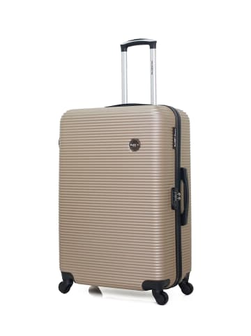 BlueStar Großer Hartschalenkoffer LONDON in Beige (95L)