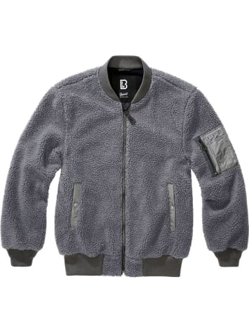 Brandit Fleecejacke/Fleecepullover "MA1 Sherpa Jacket" in Grau