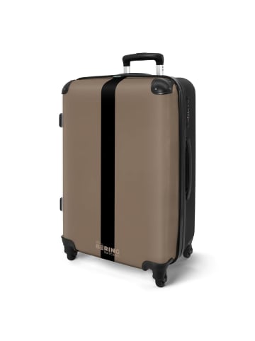 NoBoringSuitCases Suitcase, Koffer, Reisekoffer Beige schwarz