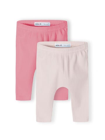 Minoti 2tlg. Set: Leggings babyrib 22 in rosa