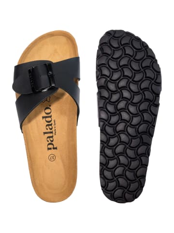 palado Pantoletten in black/matt