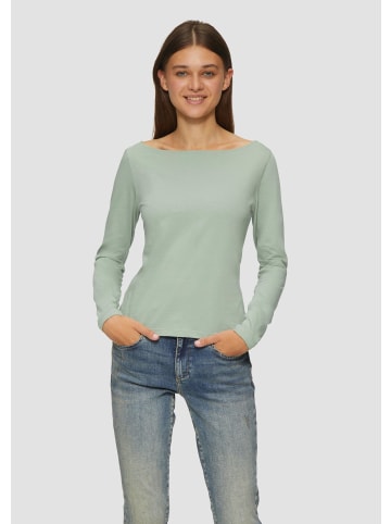QS T-Shirt langarm in Grün