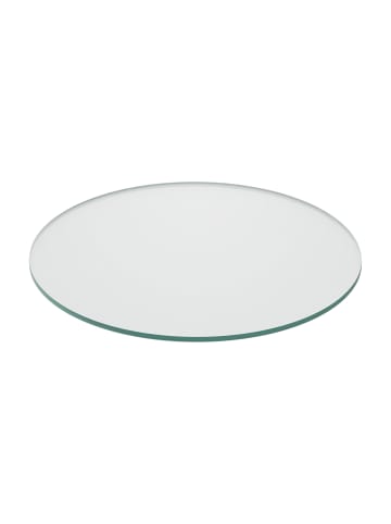 relaxdays Glasplatte in Transparent - 40 cm