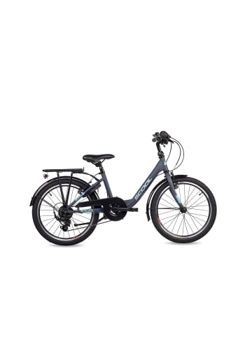 S'COOL Kinderfahrrad - chiX 20 Zoll 6-Gang | ab 6 Jahre - Dark Grey/Orange