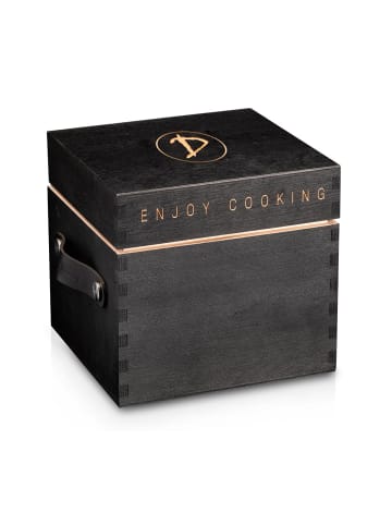 DeWok Transportbox Single Set 21x21x21cm schwarz  Schwarz