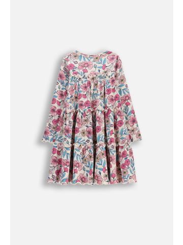 Coccodrillo Geripptes Kleid mit langen Ärmeln in bunt