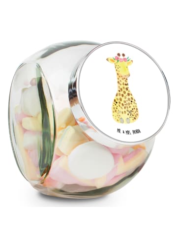 Mr. & Mrs. Panda keksglas Giraffe Blumenkranz ohne Spruch in Weiß