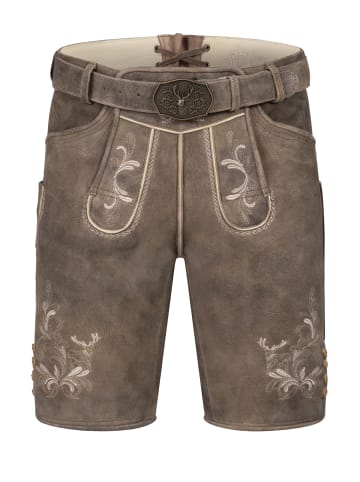 Stockerpoint Lederhose kurz Bene in Eiche