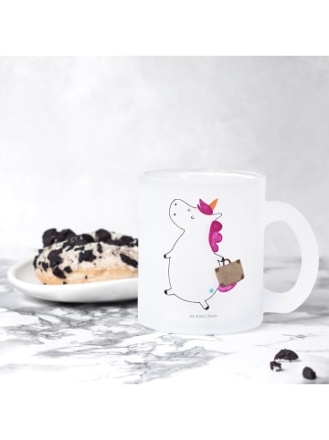 Mr. & Mrs. Panda Kaffeetasse Einhorn Koffer ohne Spruch in Transparent