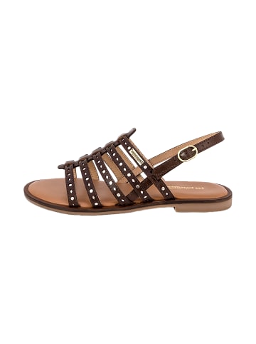 Les Tropéziennes par M Belarbi Flache Ledersandalen von Les Helectron Braun