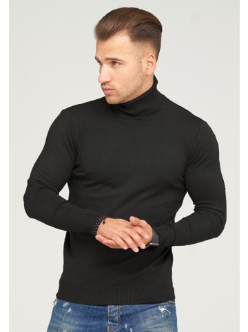 behype Rollkragenpullover TIBERIUS in Schwarz