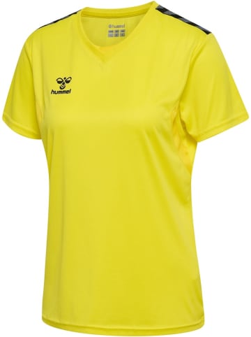 Hummel Sportshirt "Hmlauthentic Pl Jersey S/S Woman" in Gelb