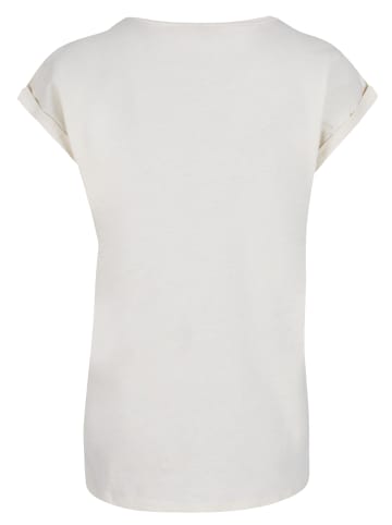 F4NT4STIC Extended Shoulder T-Shirt Love University Valentinstag Herz in Whitesand