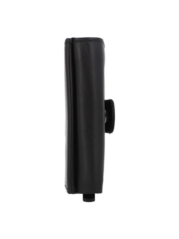 Greenburry Kreditkartenetui RFID Schutz Leder 8 cm in schwarz
