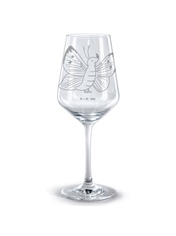 Mr. & Mrs. Panda Weinglas Schmetterling Zitronenfalter ohne Spruch in Transparent