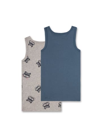 Sanetta Unterhemd 2er Pack in Grau/Blau