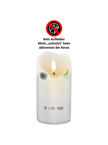 Mr. & Mrs. Panda Kerze Avocado Tanzen ohne Spruch in Weiß