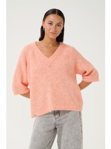Kaffe Strickpullover KAemilie Baggy fit in Peach Nectar