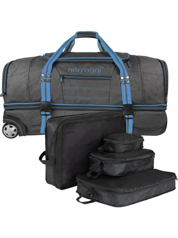 normani Reisetasche 120 L mit 4 Kleidertaschen in Blau