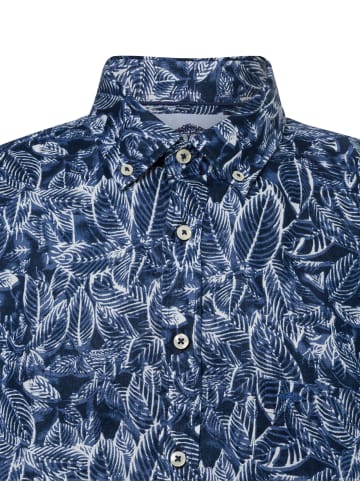 FYNCH-HATTON Hemd in marine weiß