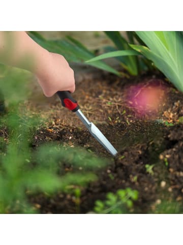 relaxdays 2x Unkrautstecher in Schwarz/ Rot